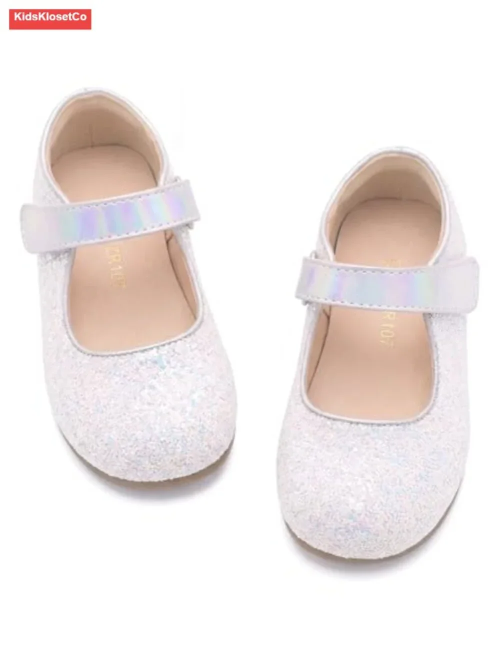 Toddler Mary Jane Flats with Hook & Loop Closure for Easy On/Off